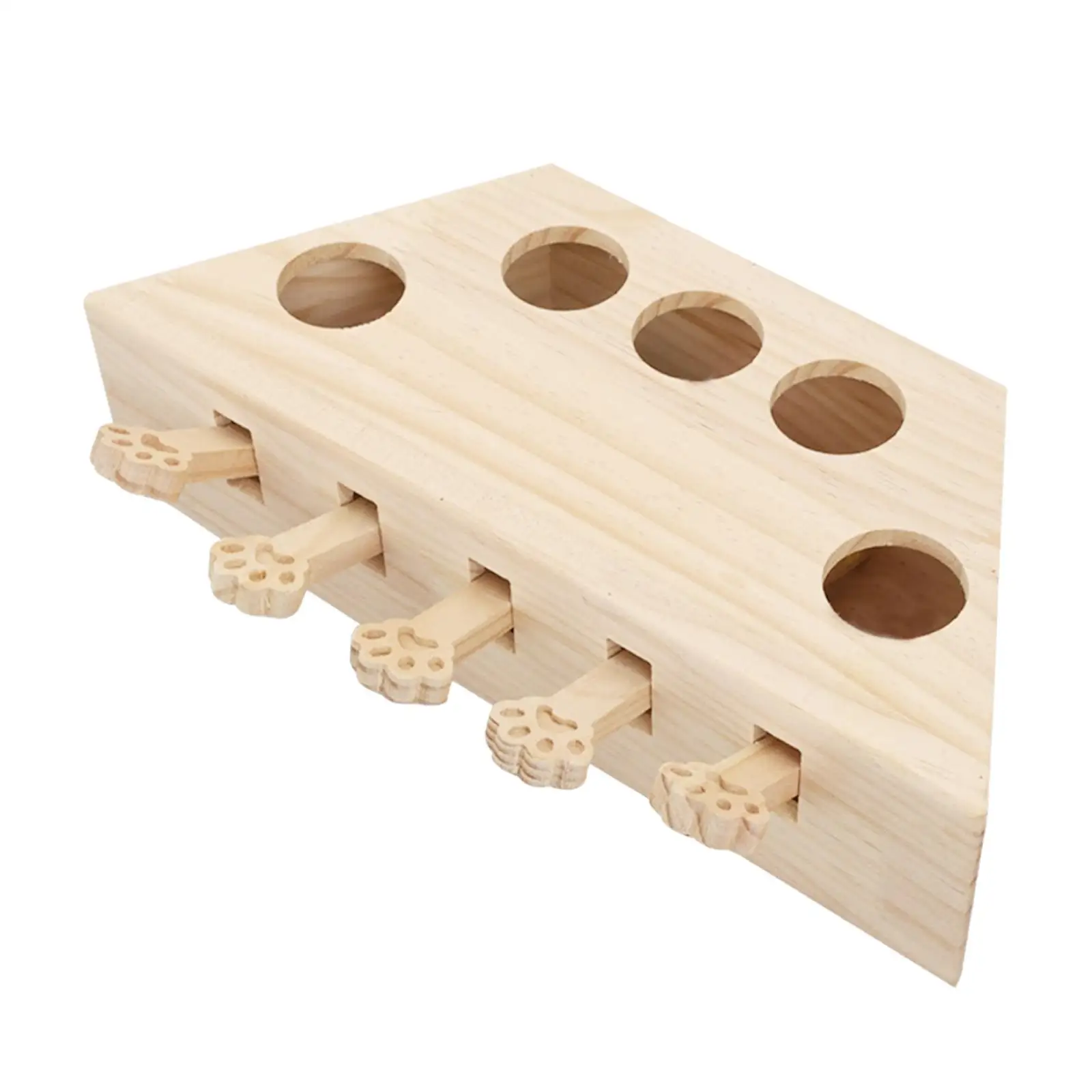 Whack A Mole Cat Toy Keeps Pet Entertained Pet Gift Indoor Outdoor Wooden Enrichment Exercise Fun for All Ages Cats Kittens - Image 4