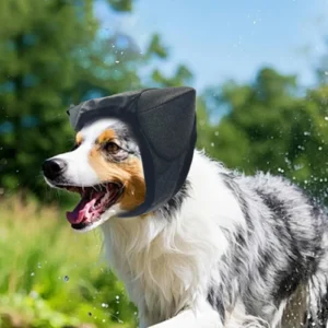 Memory Foam Dog Ear Muffs Noise Protection for Breeds, Bathing Grooming Swimming Sleep Aid, Calming Pet Anxiety Relief Gear
