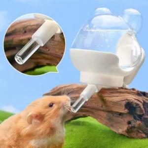 Prevent Dripping Hamster Magnetic Kettle Automatic Wall Mounted Pet Water Dispenser Magnetic Rack 220ml Vacuum Water Feeder