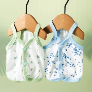 Summer Dog Clothes Breathable Floral Dog Vest Thin Puppy Summer Clothes For Small and Medium Dog Clothes Soft Dog Apparels