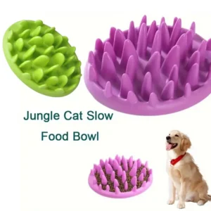 Jungle pet Slow Food Bowl: PP Material, Suitable for dog Cats, Encourages Slow Eating, and Promotes Digestion