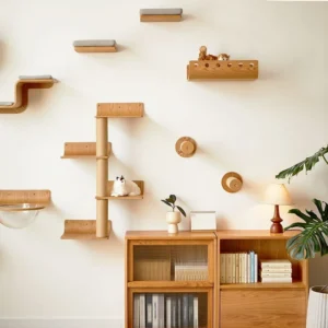 # Whole-House Solid Wood Cat Furniture Set  Modular Wall-Mounted Cat Climbing System For Indoor Cats