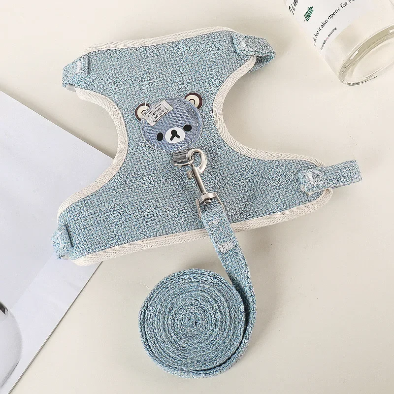 new type Cute Rabbit Harness and Leash Set Bunny Pet Accessories Vest Harnesses Rabbit Leashes for Outdoor Walking Pets Supplies - Image 9