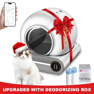 Tonepie 65L Automatic Smart Cat Litter Box Self Cleaning Fully Enclosed Cat Litter Box Pet Toilet Tray With Deodorizing Gel NEW