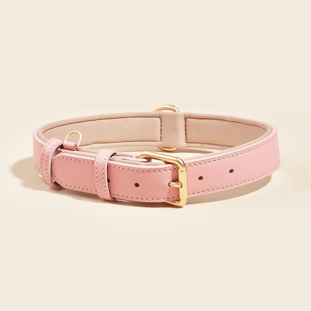 Leather Dog Collar Big Small Dog Soft Padded Collar Adjustable Pet Products for Dog Accessories Dachshund Pitbull Bulldog Collar - Image 7