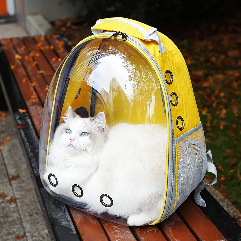 Cat Pet Carriers Dog pet backpacks portable transparent space capsules Soft Side Backpack Travel Bags Outgoing cat supplies - Image 5