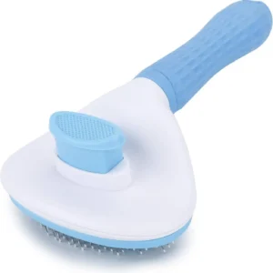 Self-Cleaning Pet Brush for Dogs & Cats, Grooming Tool for All Hair Types，Easily Removes Loose Undercoat，Pet Grooming Tool