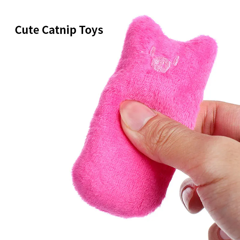 Teeth Grinding Catnip Toys Cute Funny Interactive Plush Teeth Grinding Relaxation Cat Chewing Vocal Toy Bite-resistant Pet Toys - Image 4