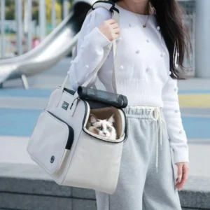 Small Dog Carrier Purse Breathable Mesh Tote With Strap Lightweight Dog Carry Tote Bag For Daily Shopping Walking Park Outing