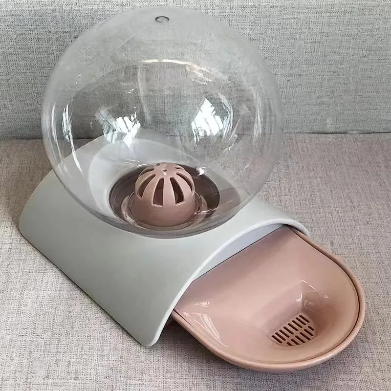 2.8L Ball Shaped Bowl Pet Cat Dog Gravity Water Dispenser Drinking Fountain Bow Large Capacity Auto Refill Anti-Spill Feeder - Image 6