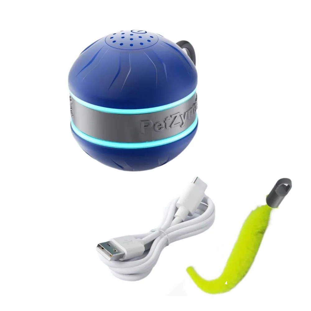 USB Rechargeable Interactive Cat Toy Ball Rotating Anti-Depression Cat Interactive Ball with Tail Bite Resistant - Image 7