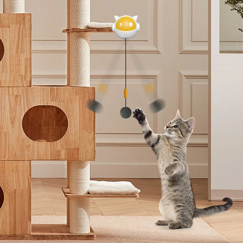 Automatic Lifting Cat Toy Ball Interactive Cat Ball Electric Lifting Pet Toy Hair Balls Self-hilarious Electric Cat Balls Toys - Image 3