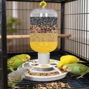 Automatic Bird Feeder Bottle Feeding Tools Bird Food Bowl for Patio Hummingbird Outdoors Garden Balcony Hanging Feeding Tray