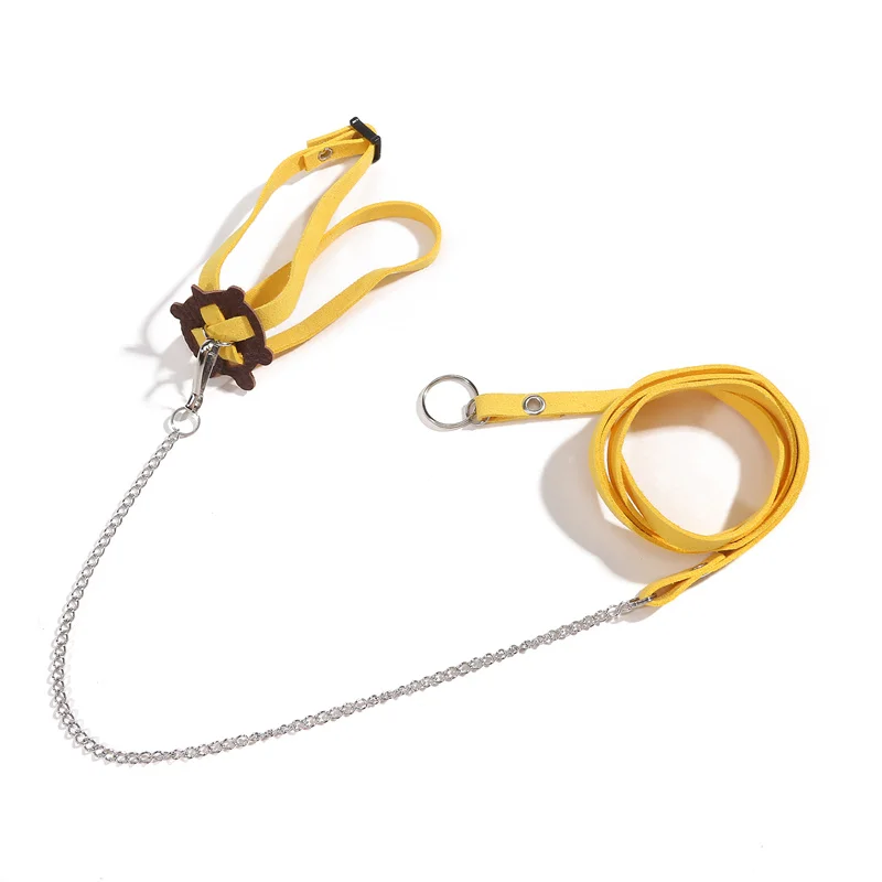 Turtle Traction Belt Control Rope Training Belt Outdoor Walking Leash Harness Reptile Leash Pet Supplies PU Leather Pet Traction - Image 7