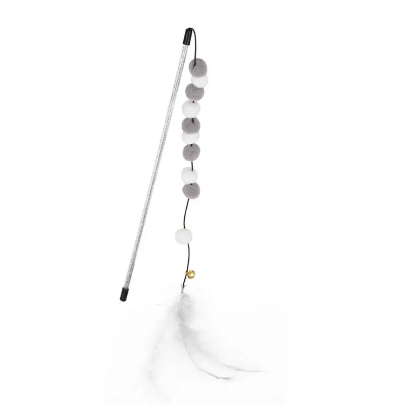Funny Kitten Cat Teaser Interactive Toy Rod With Bell And Toys For Cats Teaser Interactive Toy Rod Pet Cats Toys Stick - Image 8