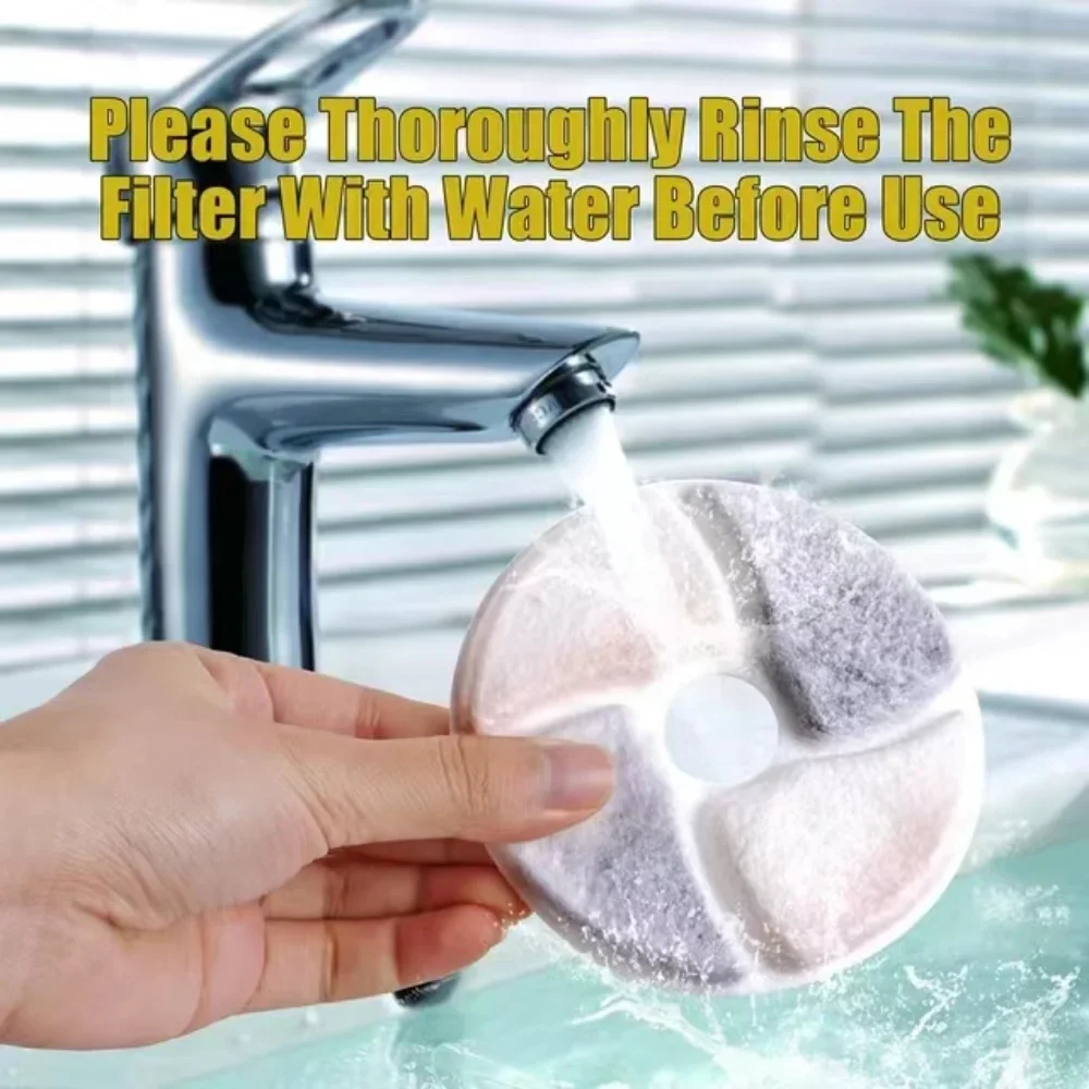4/12setReplacement Activated Carbon Filter Cat Water Fountain Filters For Cat Water Drinking Fountain Dispenser Replaced Filters - Image 4