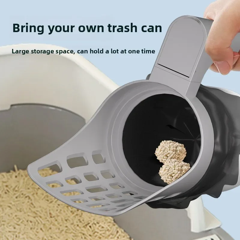 New Cat Litter Shovel Scoop with Refill Bag For Pet Filter Clean Toilet Garbage Picker Cat Supplies Cat Litter Box Self Cleaning - Image 3