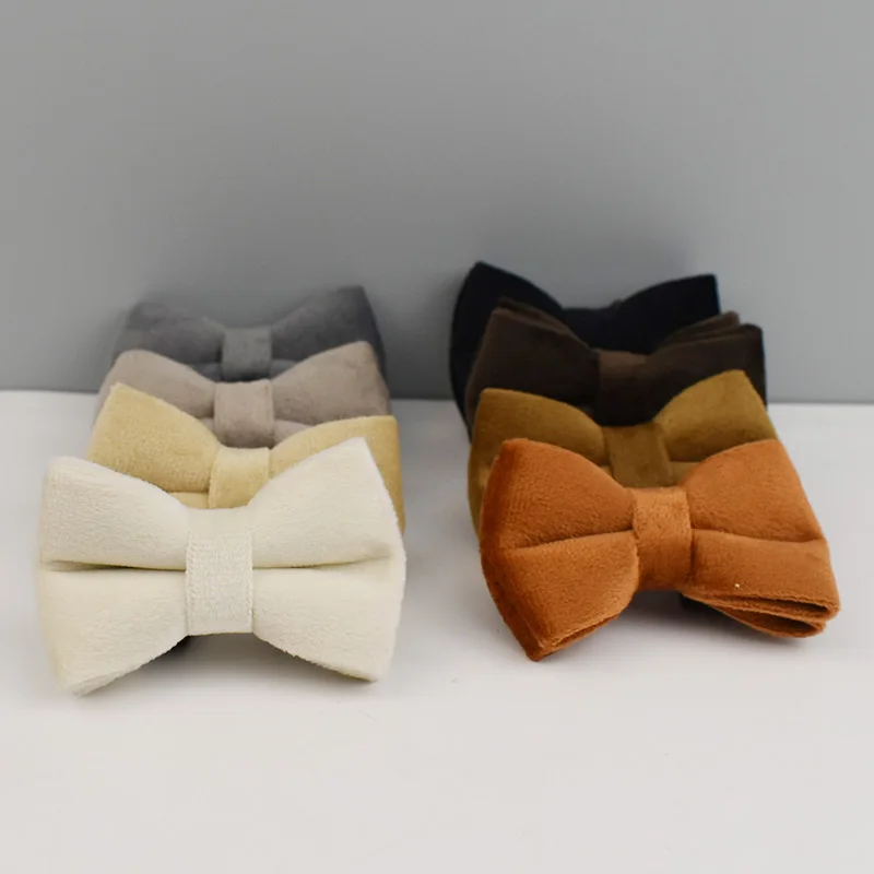 Personalized Velvet Cat Collar Luxury Cat Collar INS Wind Velvet Cat Collar Personalized Cat Collar with Name Plate Bell Bow tie - Image 3