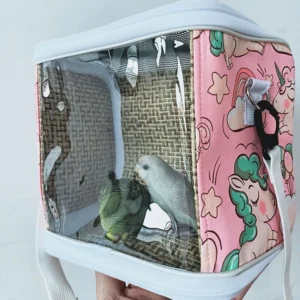 Multi Sized Pet Outdoor Bag Portable and Detachable Parrot Phoenix Hamster Flying Kangaroo Guinea Pig Birdcage Pet Bag