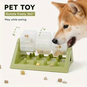 Interactive Dog Toys Food Dispenser Toy - Puzzle Feeder with Leak-Proof Design Slow-Feeding Design Durable PP Material for Dogs