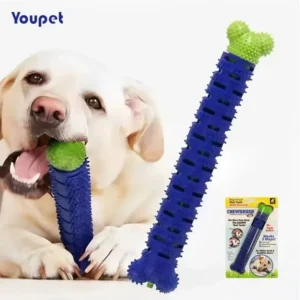 Dog Teeth Cleaning Chew Stick, Food-Grade Rubber Toy for Gum Health, Dental Care, and Chewing Fun