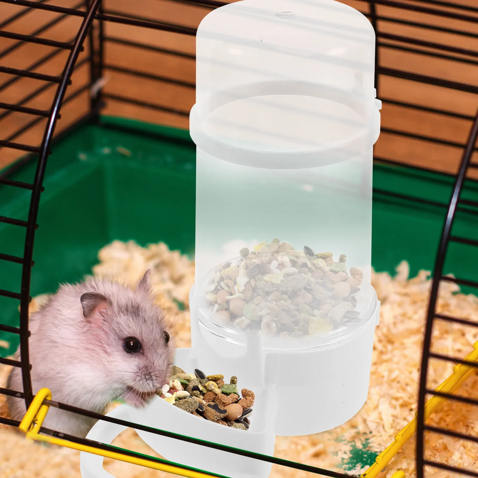 2Pcs Small Pet Automatic Feeder Rabbits Hamster Drinking Bowl Self Dispensing Water Dispenser Pet Automatic Feeder
