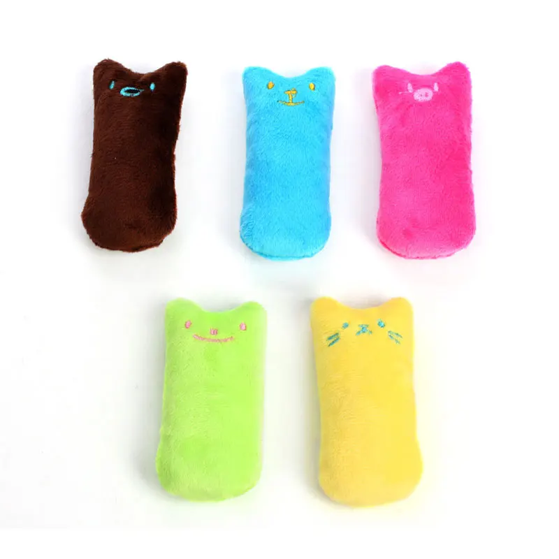 Teeth Grinding Catnip Toys Cute Funny Interactive Plush Teeth Grinding Relaxation Cat Chewing Vocal Toy Bite-resistant Pet Toys - Image 3
