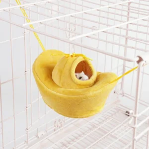 Hamster pet gold ingot cute cotton nest winter warm windproof nest can be hung hammock gold bear chinchilla nest supplies
