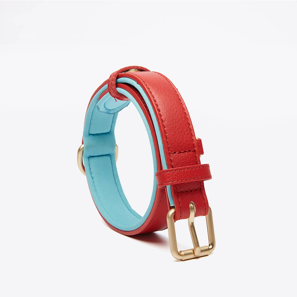 Leather Dog Collar Big Small Dog Soft Padded Collar Adjustable Pet Products for Dog Accessories Dachshund Pitbull Bulldog Collar - Image 8