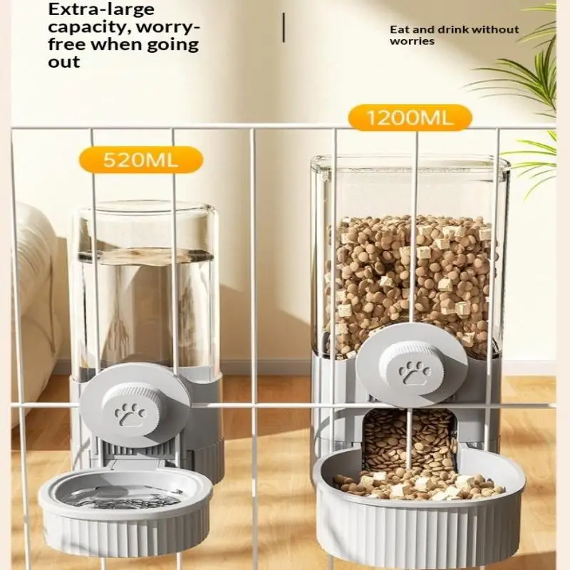 1Pc Pet Cage Hanging Water Dispenser Cat Dog Automatic Water Fountain Feeder Cage Pet Food Bowl Drinking Supply - Image 6