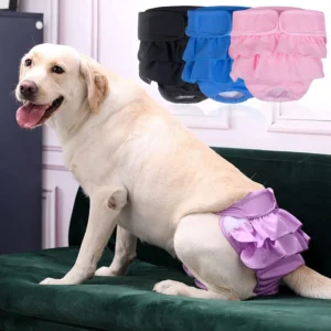 Washable Female Dog Diaper Pet Diapers for Small Medium Large Dogs Reusable Puppy Dog Diapers Highly Absorbent Dog Heat Panties