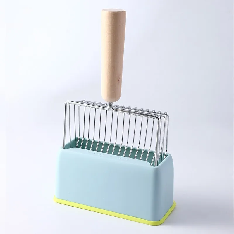 Cat Litter Scoop Set Long Handle Sifting Litter Box Scoop with Stand Pet Shovel for Kitty Waste Cat Toilet Cleaning Tools - Image 7