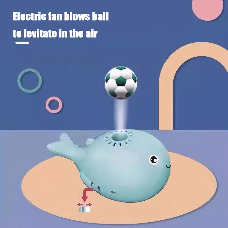 Electric Whale Floating Ball Toys Mini Fan Balancing Blowing Games Ideal Toys for Dogs and Cats Interactive Cat Toys - Image 2