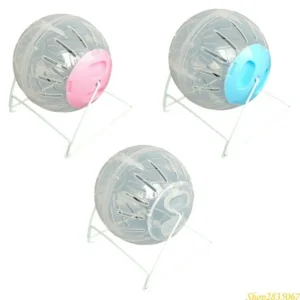 Small Pet Fitness Toy Quiet Hamster Exercise Wheel With Stable Base Stress Reduce Running Activity Wheel Roller Ball 831F