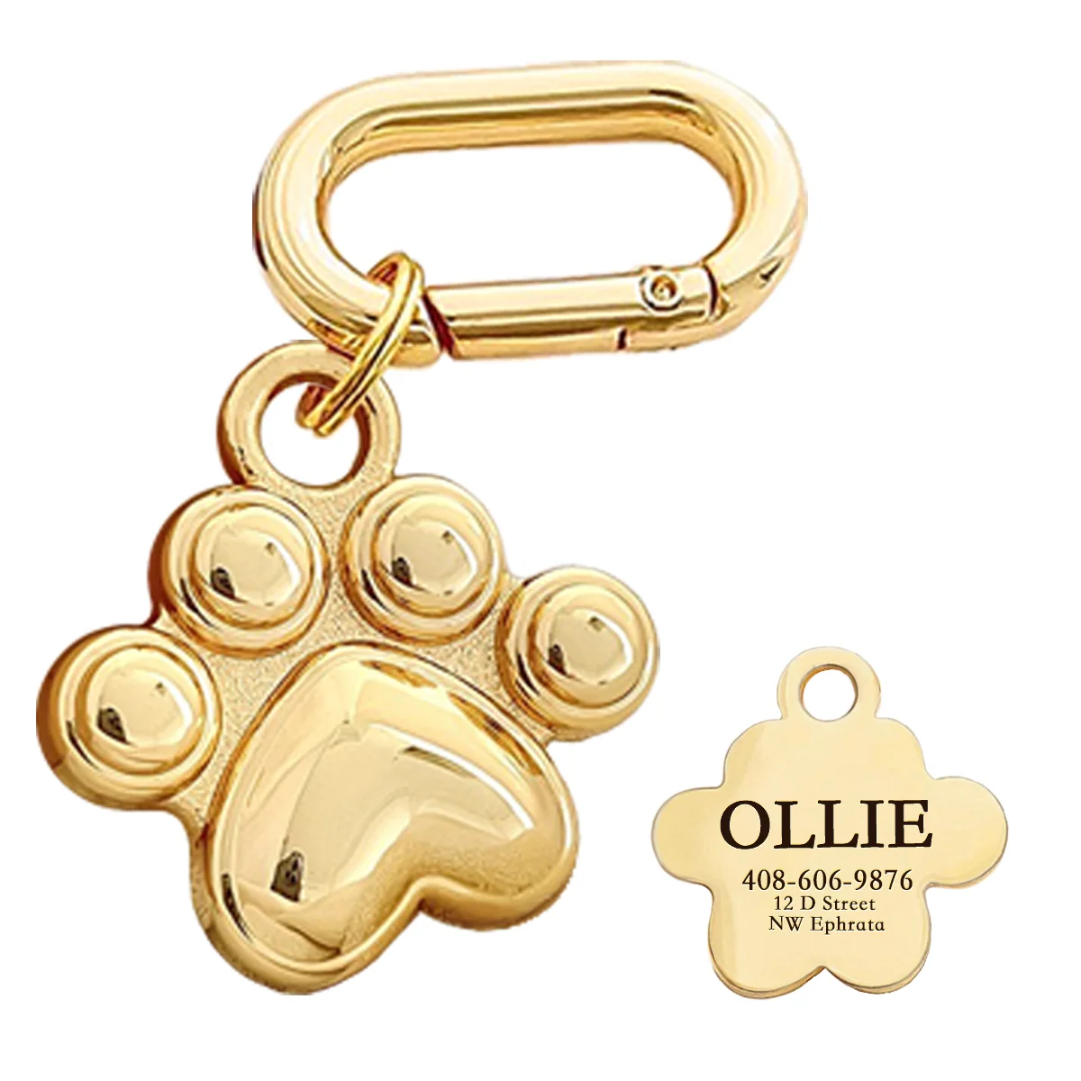 Memopaw Design Personalized Pet Dog Name Tag Copper Free Engraving Anti-lost Collars Tag for Dogs Cats Nameplate - Image 23