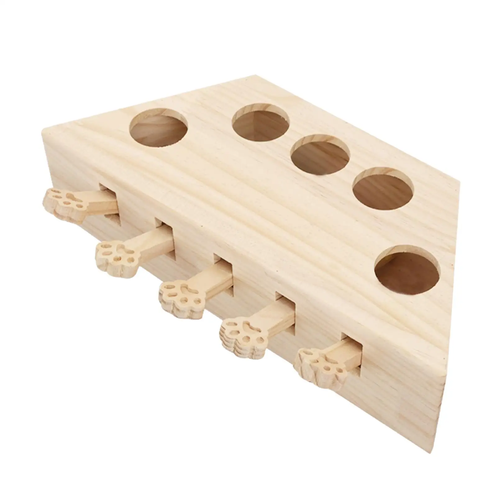Whack A Mole Cat Toy Keeps Pet Entertained Pet Gift Indoor Outdoor Wooden Enrichment Exercise Fun for All Ages Cats Kittens - Image 3