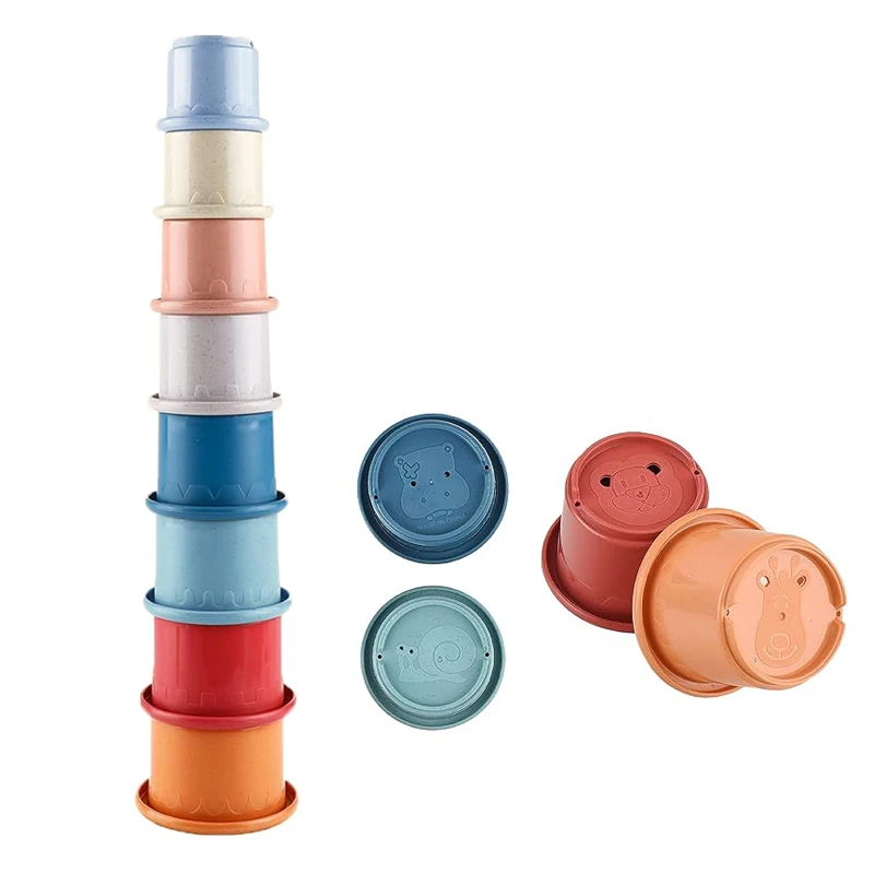 Stacking Cups Toy For Rabbits, Multi-colored Reusable Small Animals Puzzle Toys For Hiding Food Playing, Small Animals Pet Toys - Image 6