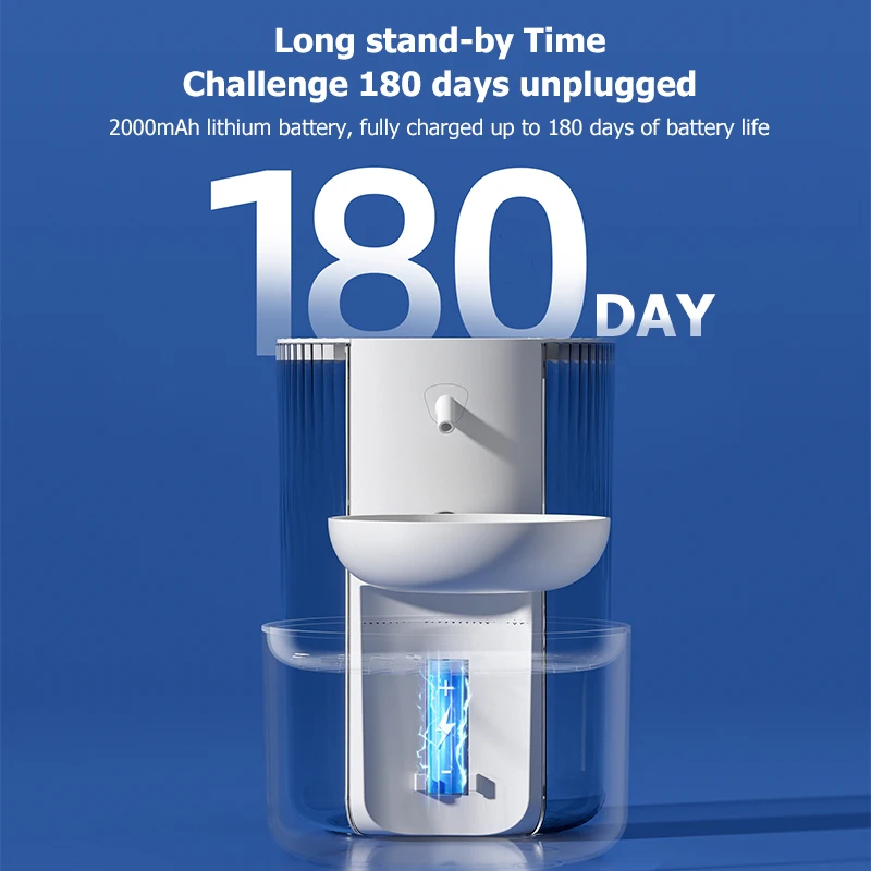 Smart Pet Water Dispenser, Wireless Cat Water Fountain, Dumping Dog Water Dispenser, Rechargeable Automatic Water Feeder - Image 5