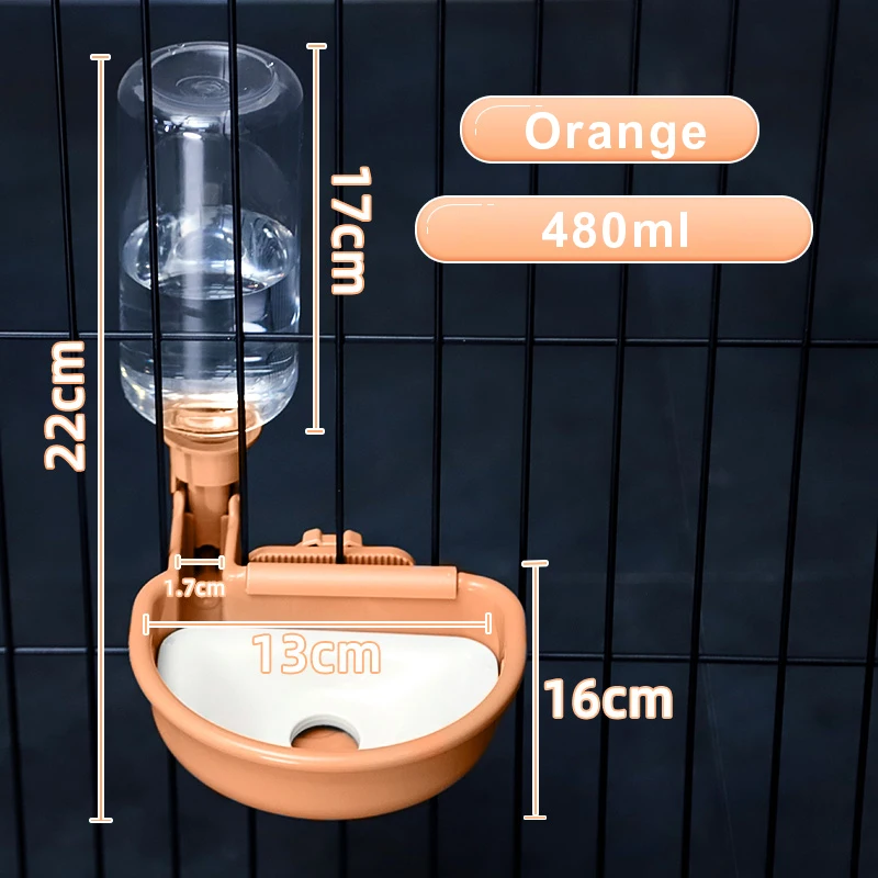 HOOPET Automatic Pet Bowls Cat Cage Hanging Water Bottle Dispenser Bowl For Puppy Cats Rabbit Dog Feeding Product Pet Supplies - Image 7