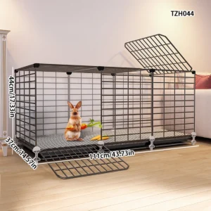 Rabbit Cage Household Large Double-Layer Indoor Rabbit Special Automatic Feces Cleaning Guinea Pig Cage Two-Story Platform House