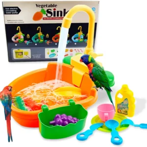 Bird Fountain Bath Pool for Small Pets - Enjoyable Bathing Experience for Lovebirds