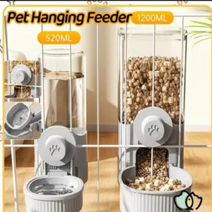 1Pc Pet Cage Hanging Water Dispenser Cat Dog Automatic Water Fountain Feeder Cage Pet Food Bowl Drinking Supply