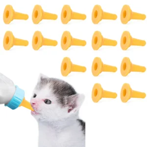 Pet Cat Dog Silicone Safety Soft Nurse Feeding‑Bottle Feeder Nipple Accessory Nipple Silicone Nipple Pet Silicone Nipple