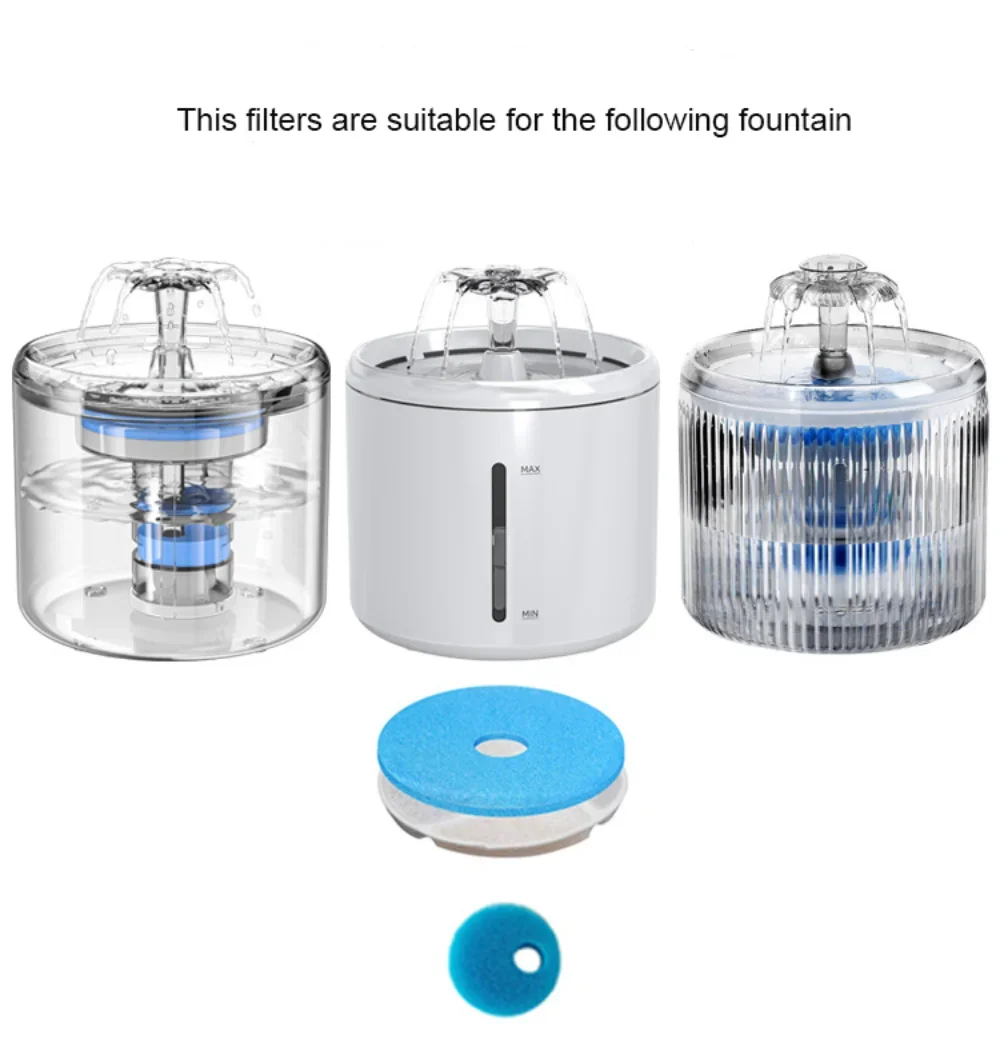 4/12setReplacement Activated Carbon Filter Cat Water Fountain Filters For Cat Water Drinking Fountain Dispenser Replaced Filters - Image 6