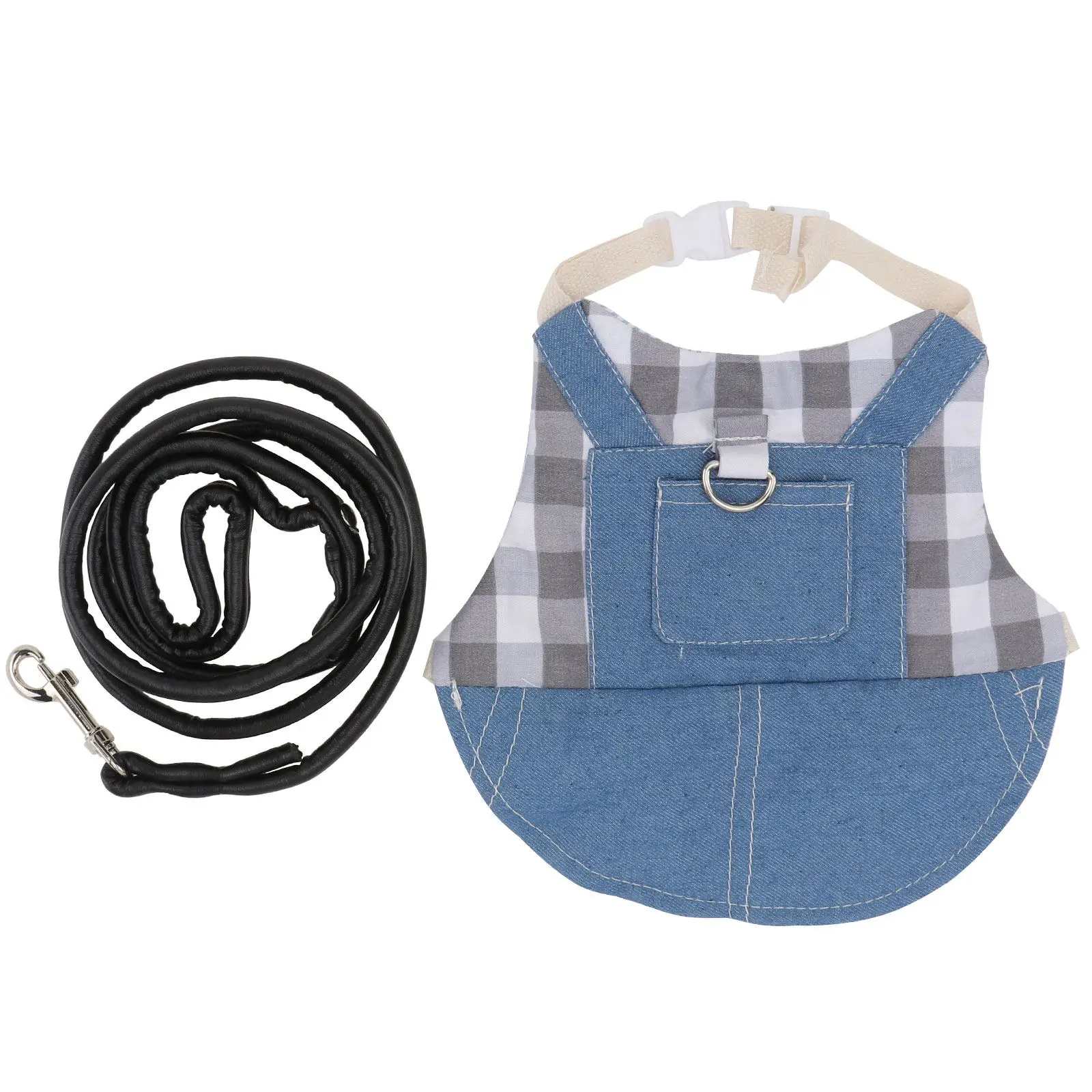 1Set Rabbit Clothes with Traction Rope Comfortable Breathable Pet Outdoor Walking Accessory for Small Rabbits Bunny Costume - Image 6