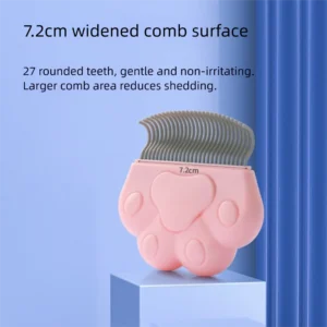 3Pcs Deep Cleaning Cat Detangling Brush Protable Curved Design Pet Grooming Comb Massaging Soft Brush Kitten Hair Comb
