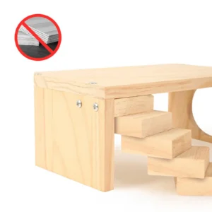 Platforms For Hamster Cage Hamster Play Wooden Platforms Chewing-Safe Pet Enrichment Exercise Climbing Toy For Guinea Gerbils