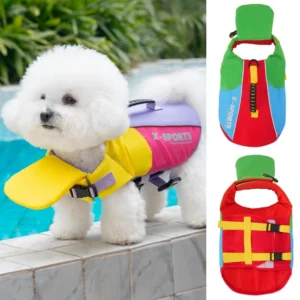 Summer Dog Life Jacket Pet Swimwear Safety Vest Puppy Swimsuits for Small Medium Large Dog
