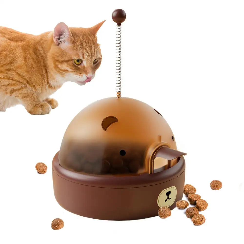 Cat Treat Puzzle Electric Cute Smart Dispenser Cat Enrichment Toys For Home Indoor Outdoor Travel Training Exercise Feeding - Image 7