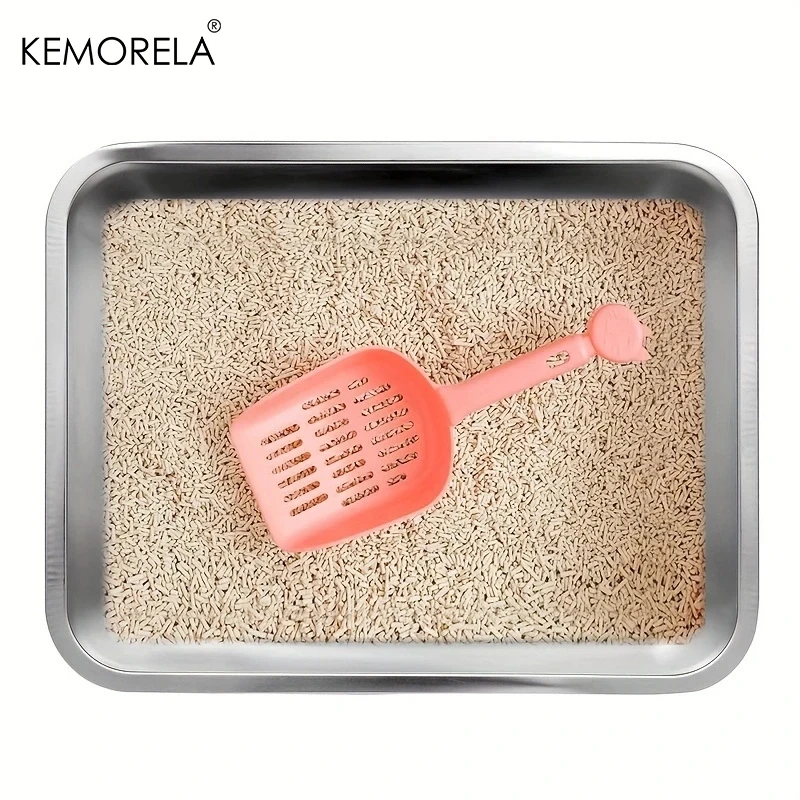 Large Capacity Durable Stainless Steel Litter Box Low Entry Open Design Is Convenient To Use Comfortable And Easy To Clean - Image 3